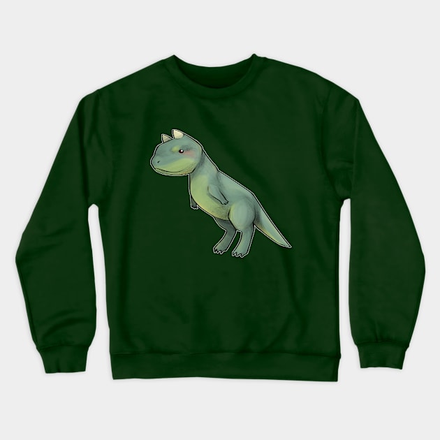 Cute Carnotaurus Dino Crewneck Sweatshirt by illstarred